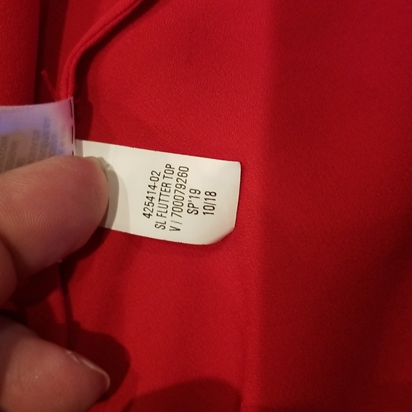 Banana Republic gorgeous red sleeveless blouse S - Picture 5 of 8